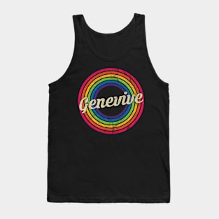 Genevive - Retro Rainbow Faded-Style Tank Top